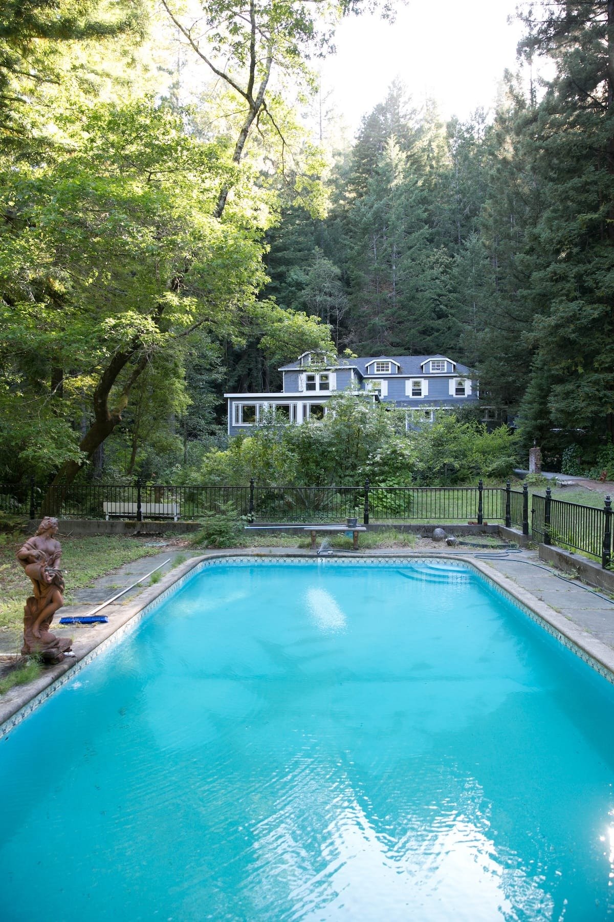 Large pool surrounded by trees - Abigail Mind Body Soul