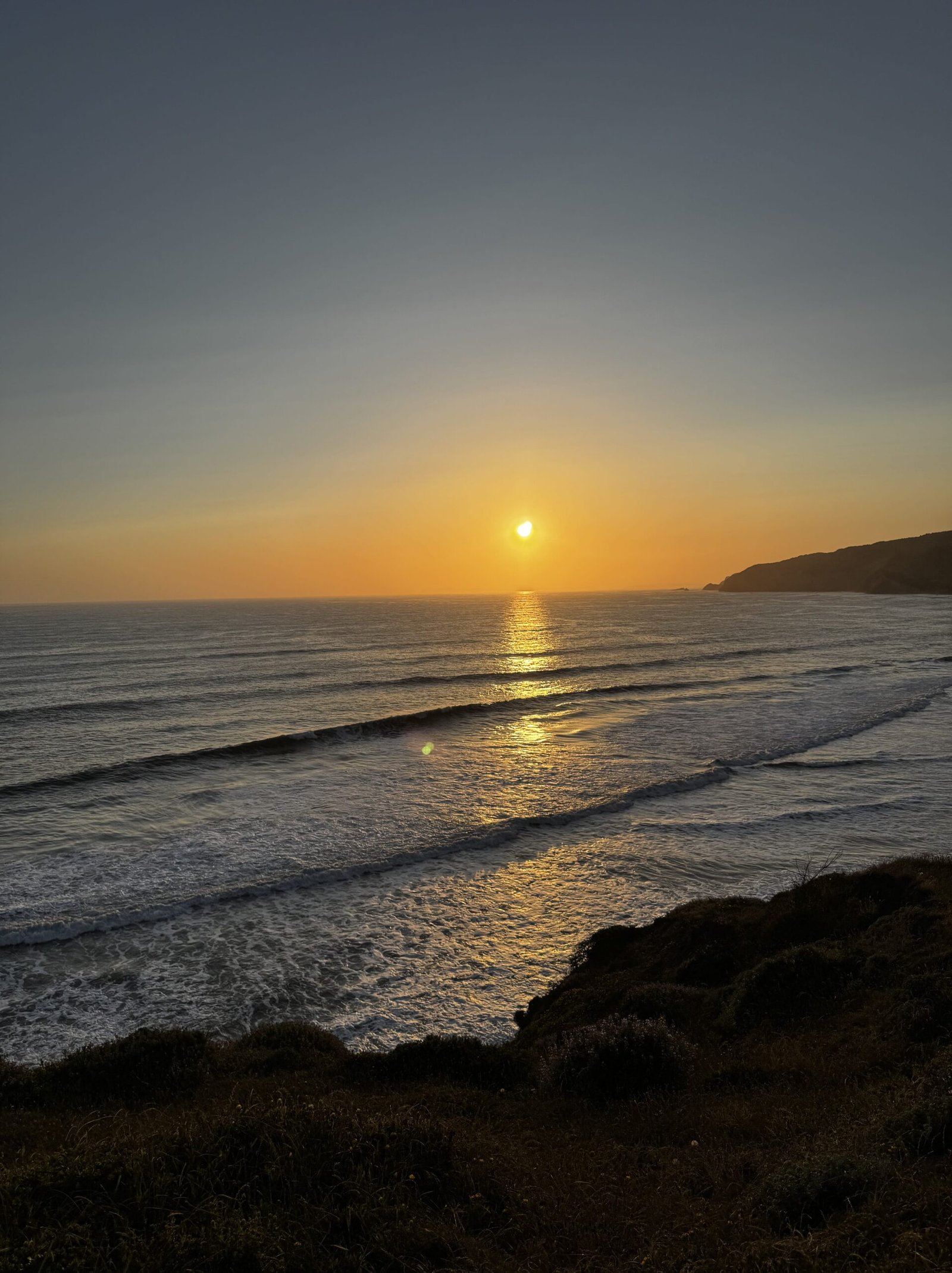 A vibrant ocean sunset. - Abigail Mind Body Soul